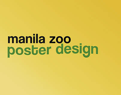 Manila Zoo Poster Design Plate