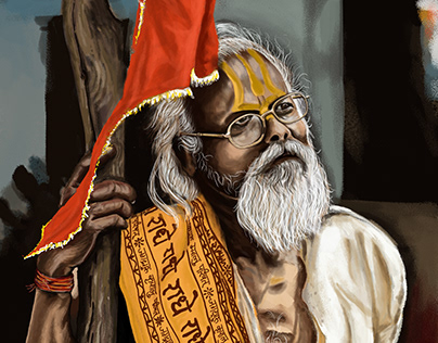 Sadhu Digital Illustration