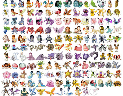 151 of my friends as pokémon