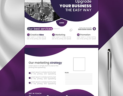 Corporate Post Card For Business