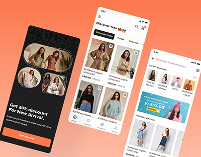 Fashion Shop Mobile App UI Screen