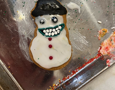 Absolutely horrifying Christmas cookie