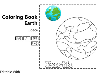Coloring Book for Kids - Earth
