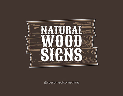 Natural Wood Signs Logo Design