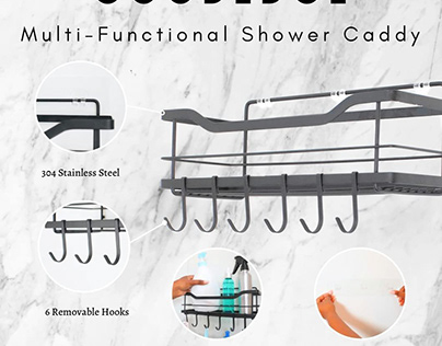 Shower Caddy With Hooks