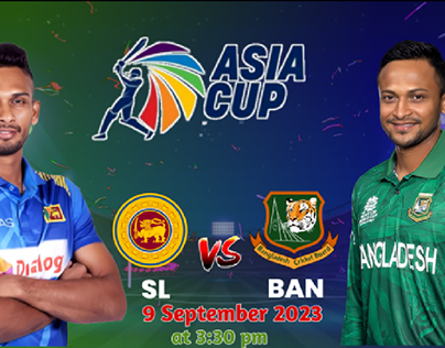 Srilanka Vs Bangladesh Matchday Thumbnail Design