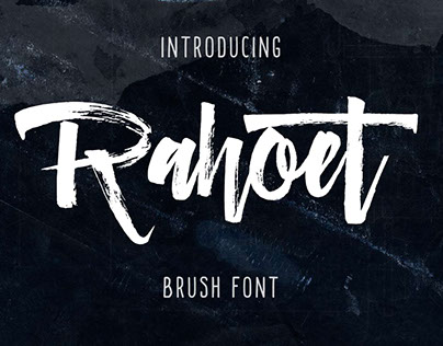 Rahoet brush font