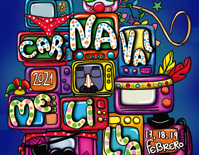 Cartel carnaval 2021 Melilla (3er premio)