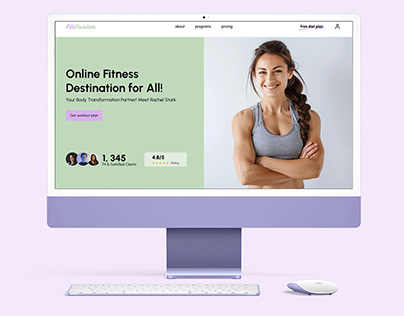 Landing page for FitFusion