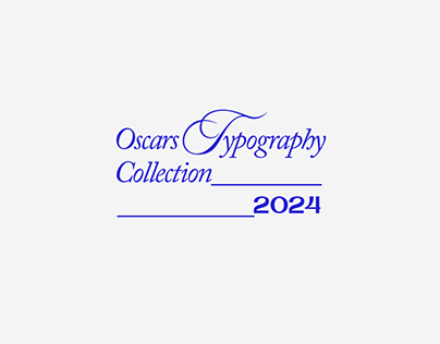 Project thumbnail - Oscars 2024 Typography Collection
