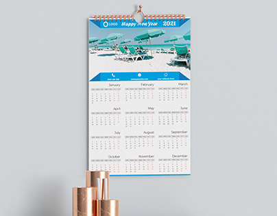 2021 One Page Wall Calendar