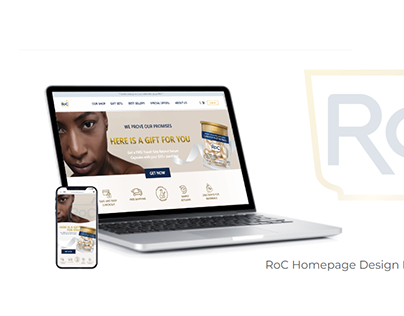 RoC Cosmetics Homepage redesign