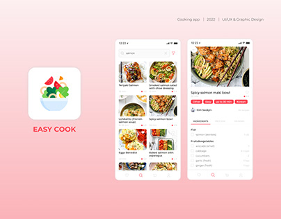 Easy Cook (mobile app for meals cooking)