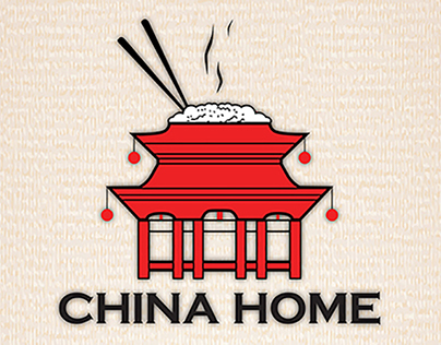 China home. Corporative style and logo.