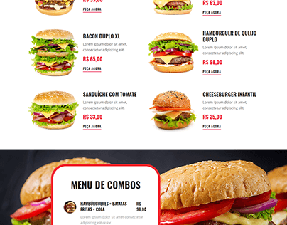 Ponto X Lanches - Cardápio on Behance