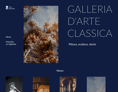 Galleria d'arte classica concept-project