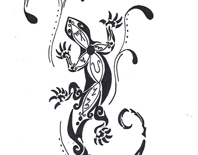 Lizard Tattoo Design