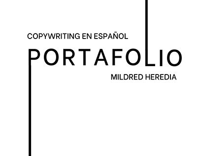 Portafolio de Copywriting en Español