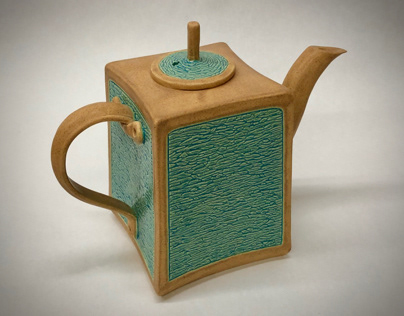 Hand-built Earthenware Teapot