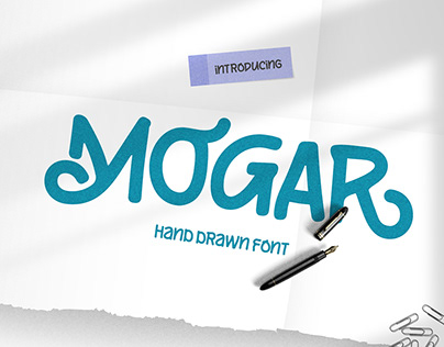 Mogar - Marker Brush Font
