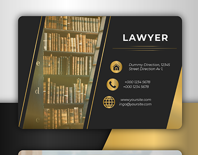 Lawyer Business Card Sample | Freelance Designer