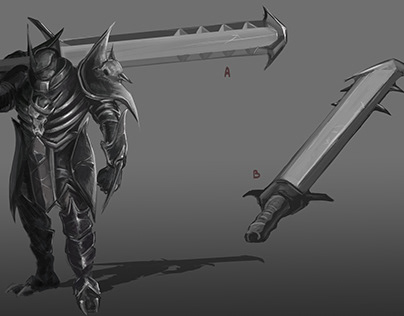 Middleage concept art knight