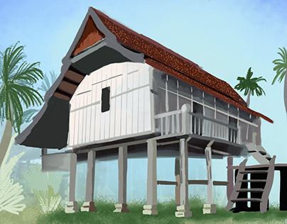 ILLUSTRATION OF MALAY TRADITIONAL AND ETHNIC HOUSES