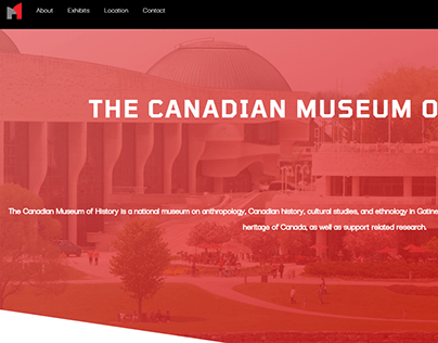 Canadian History Museum Website Redesign