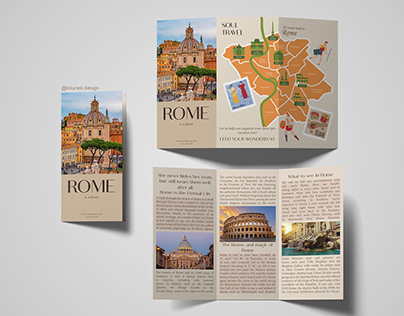 Travel Flyer Design for Rome