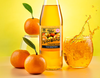 Advertising Photo Tangerine Soda / Фото лимонада