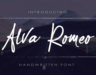 Alva Romeo Handwritten font
