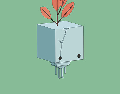 Cute golem from Gris.