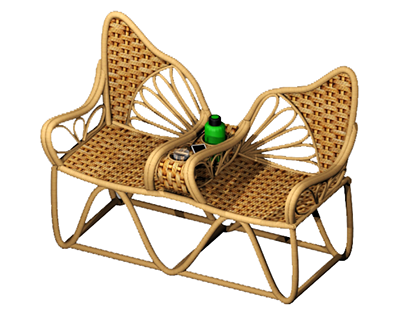 Minang chair : material rattan
