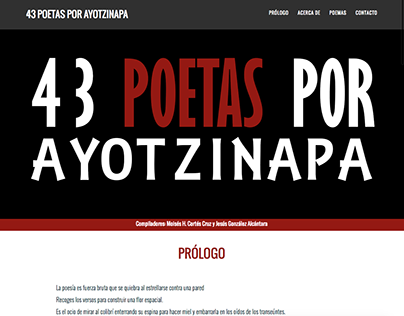 43 Poetas por Ayotzinapa