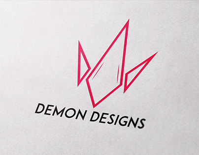 Demon Designs Logo, Modern and Edgy