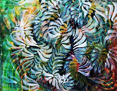 Painting Abstraction in watercolor