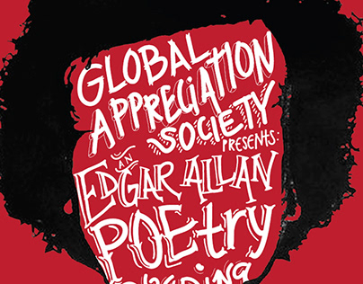 Edgar Allan Poe, Poetry Reading Poster