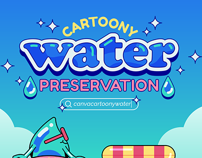 Cartoony Water - Canva Elements