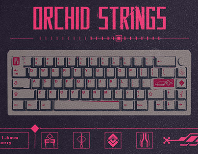 Orchid Strings Keycap Set
