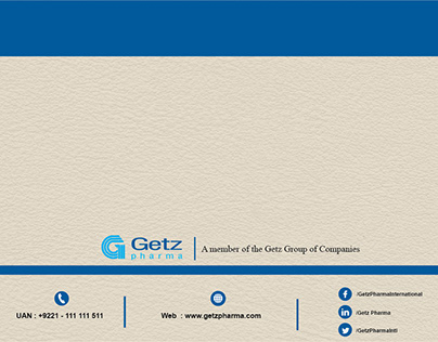 Getz Pharma Invitation Card Design