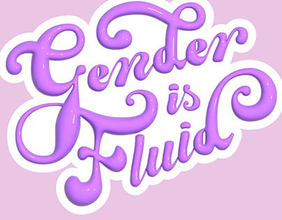 Lettering: Gender is Fluid
