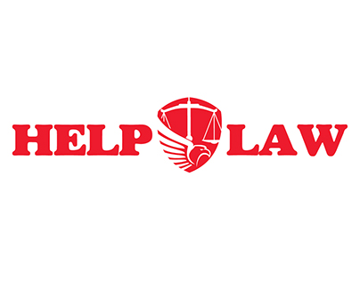 Red colored Helplaw's logo