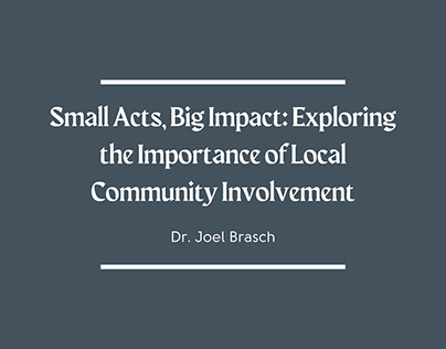 Exploring the Importance of Local Community Involvement