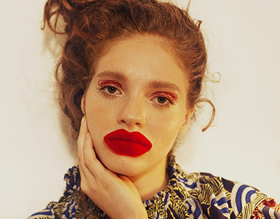 ULTIMATE RED LIP editorial for Material Girl Magazine