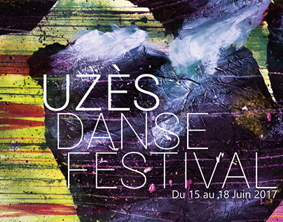 Affiche pour le festival Uzès danse festival