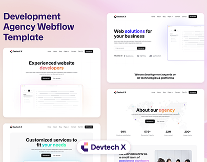Devtech X - Development Webflow Template