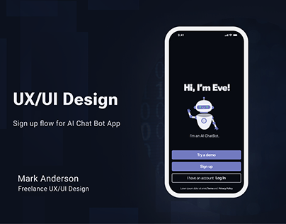 Project thumbnail - AI Chat Bot Sign Up Flow