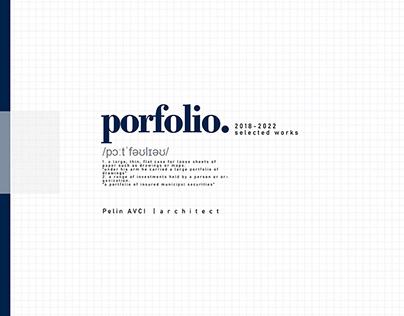 Portfolio | selected works 2018-2022