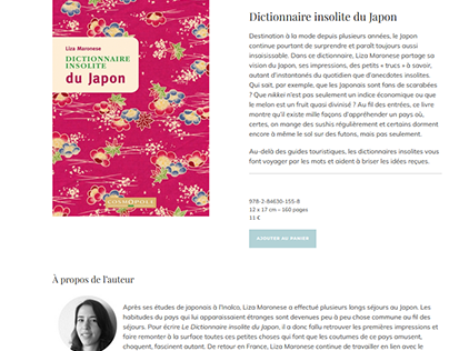 Publication Dictionnaire Insolite du Japon - Cosmopole