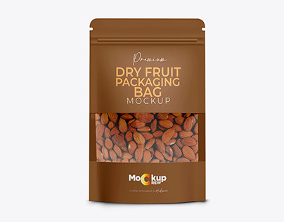 Dry Fruit Packaging Mockup